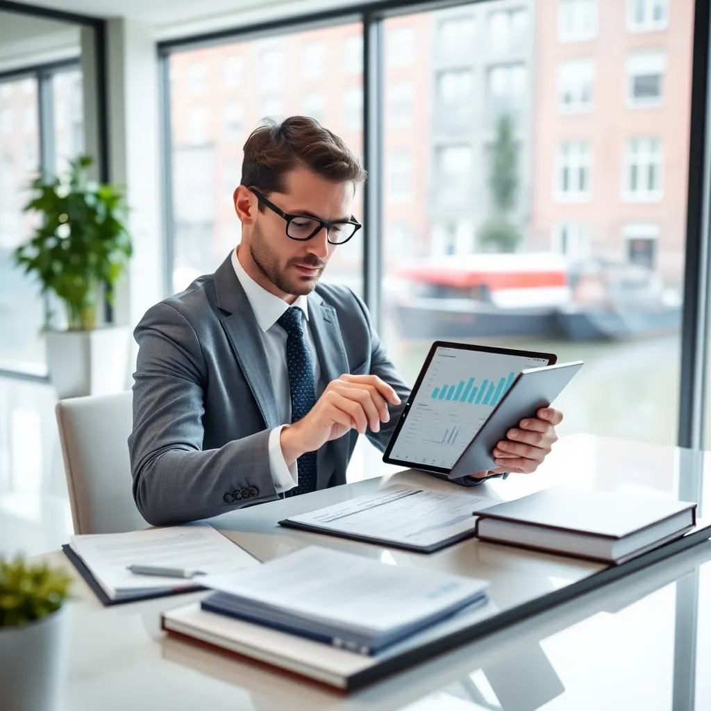 Financiële documenten met Nederlandse belastingformulieren