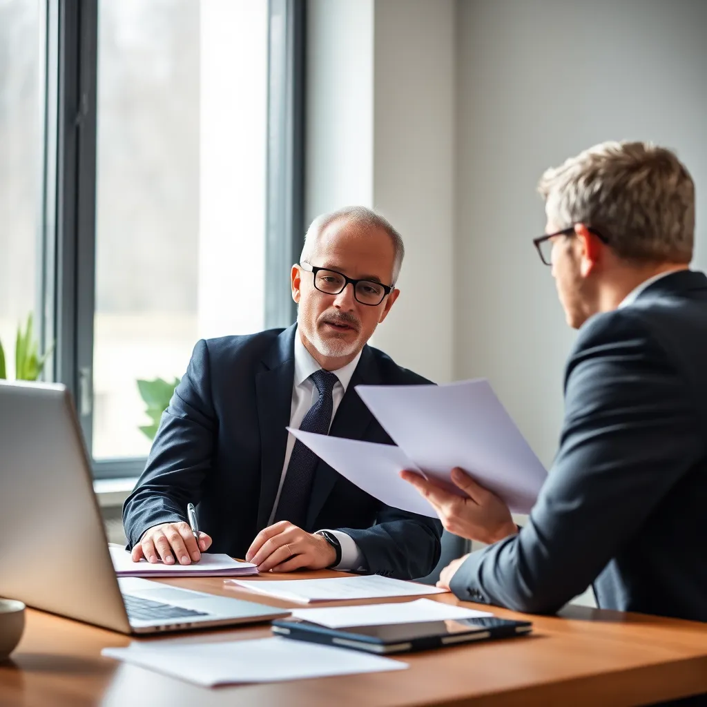 Professionele belegger analyseert dividendaandelen op computer