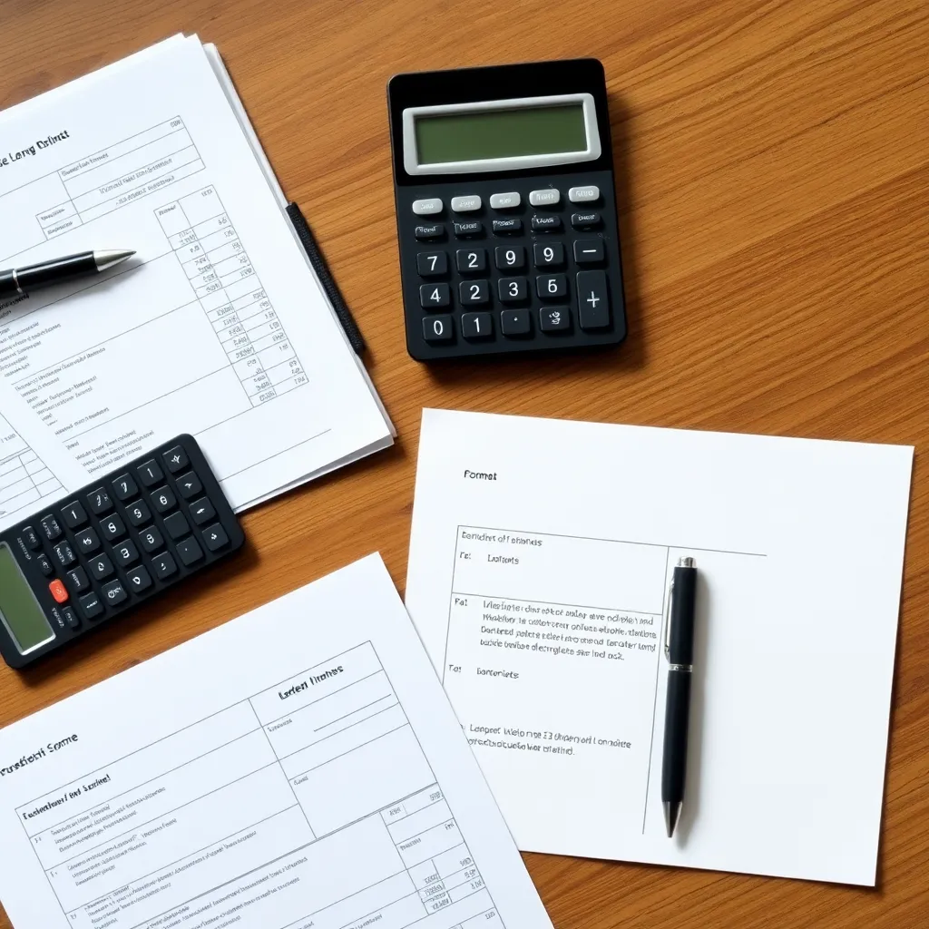 Financiële documenten met Nederlandse belastingformulieren